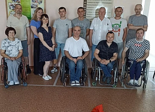 Реабилитанты и сотрудники ГУ ЛНР «Центр комплексной реабилитации инвалидов» приняли участие в тренировке команд по Бочче